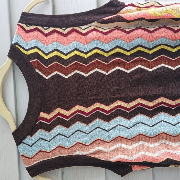 Missoni for Target Chevron Multicolor Knit Sleevless Sweater Dress - Picture 5 of 5